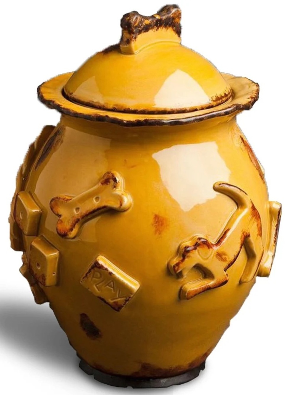 Carmel Ceramica Dog Treat Jar